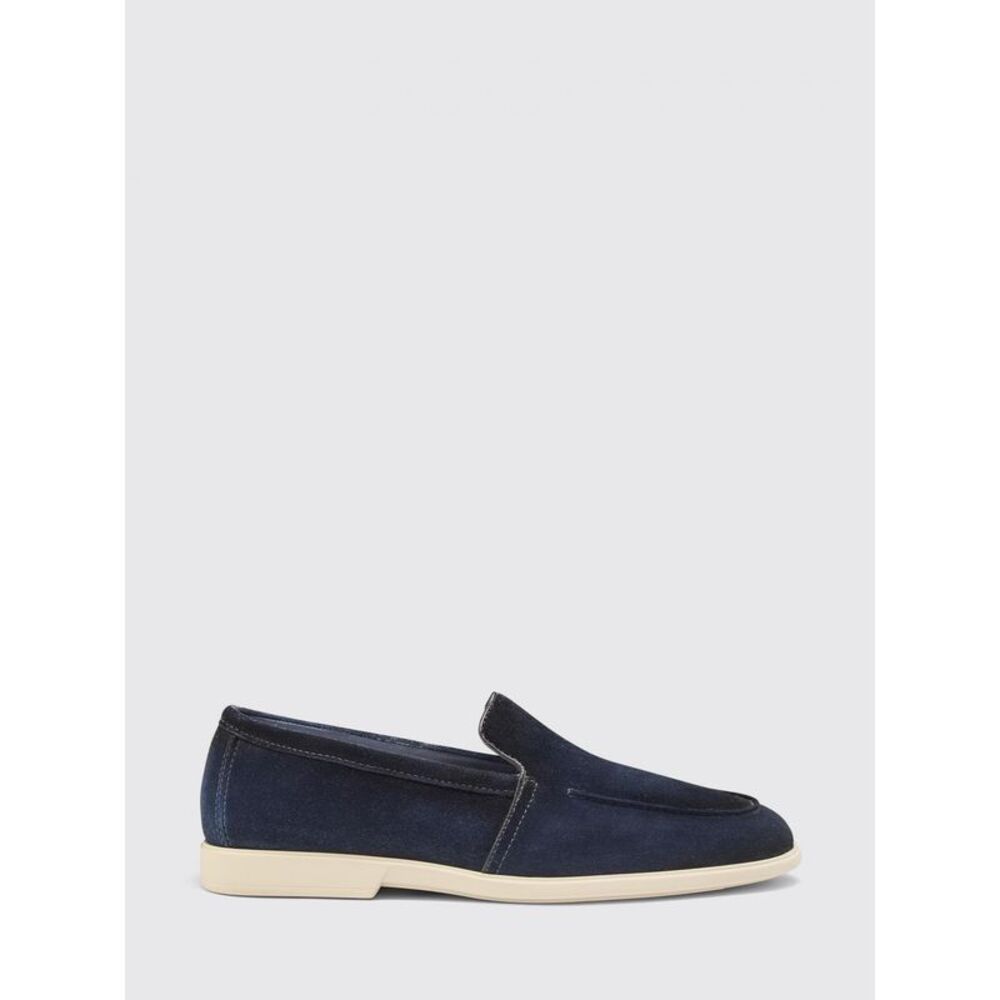 Santoni Men Malibu Loafers Santoni In Suede